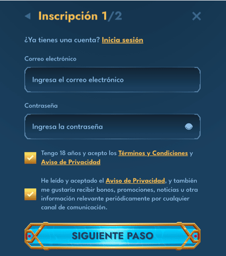 REGISTRO Oceanspin casino